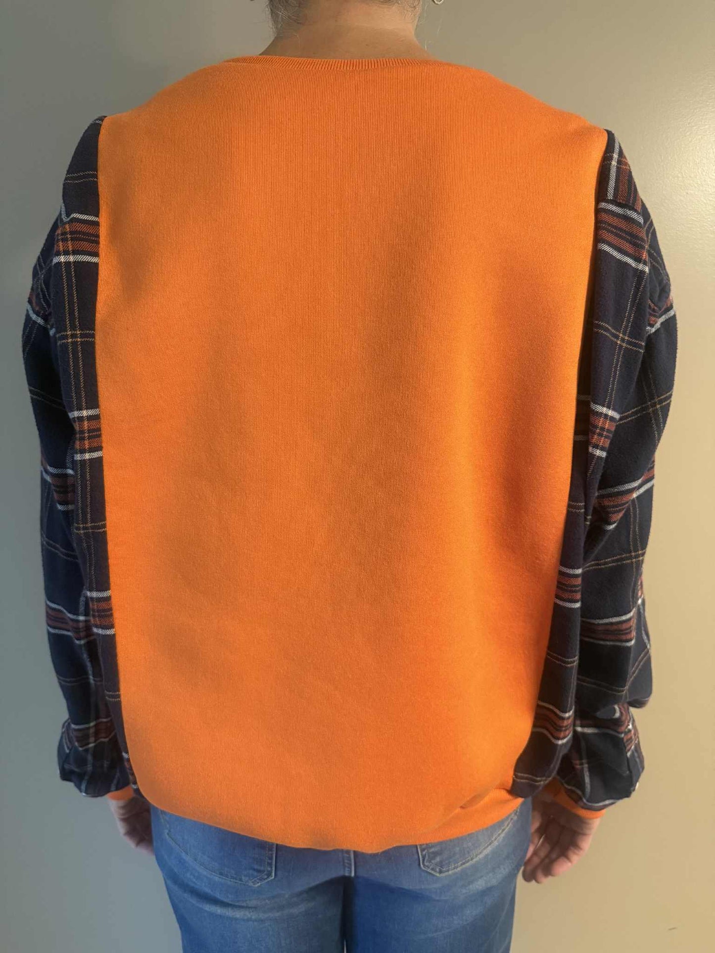 Upcycled Hoodie / Sweatshirt - It's Okay (XL)