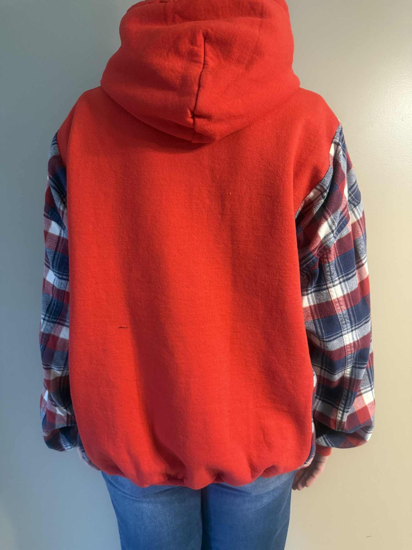 Upcycled Hoodie / Sweatshirt - It's Not Polite (2XL)