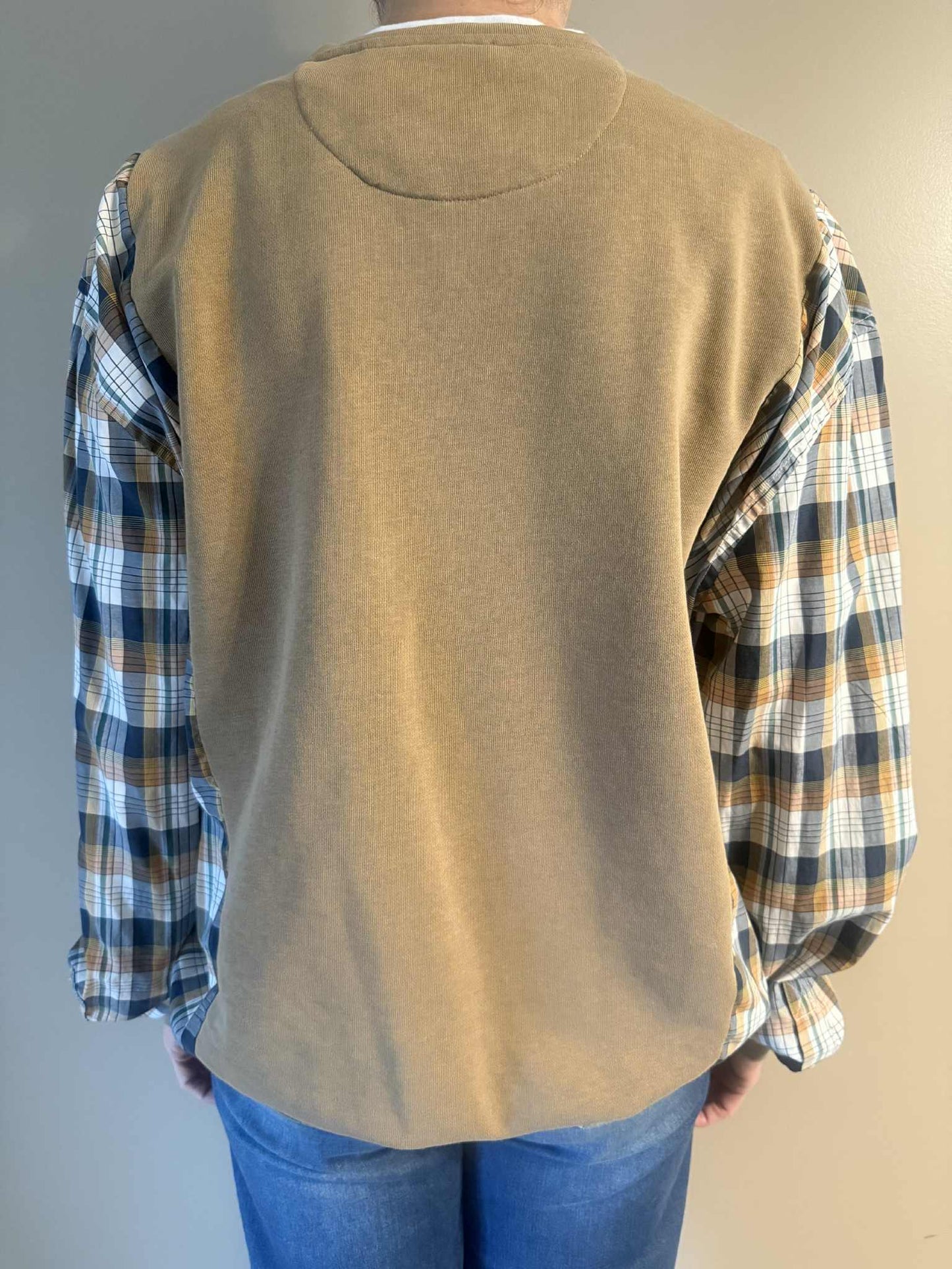 Upcycled Hoodie / Sweatshirt - Stay Chill (Large)
