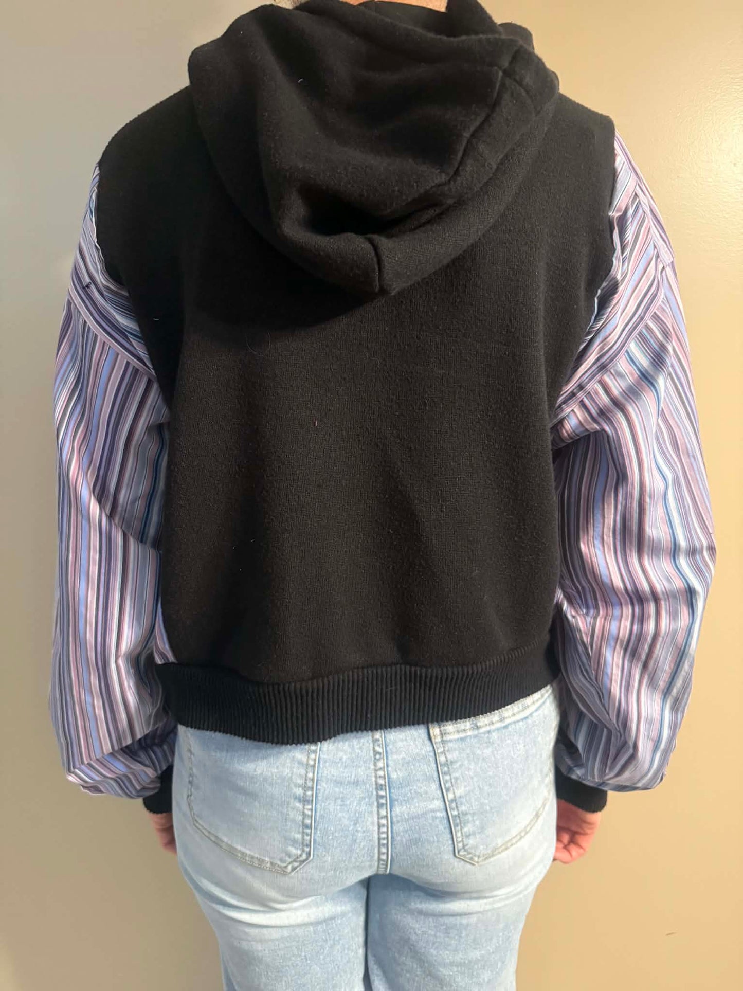 Upcycled Hoodie / Sweatshirt - Beach Vibes (Medium)