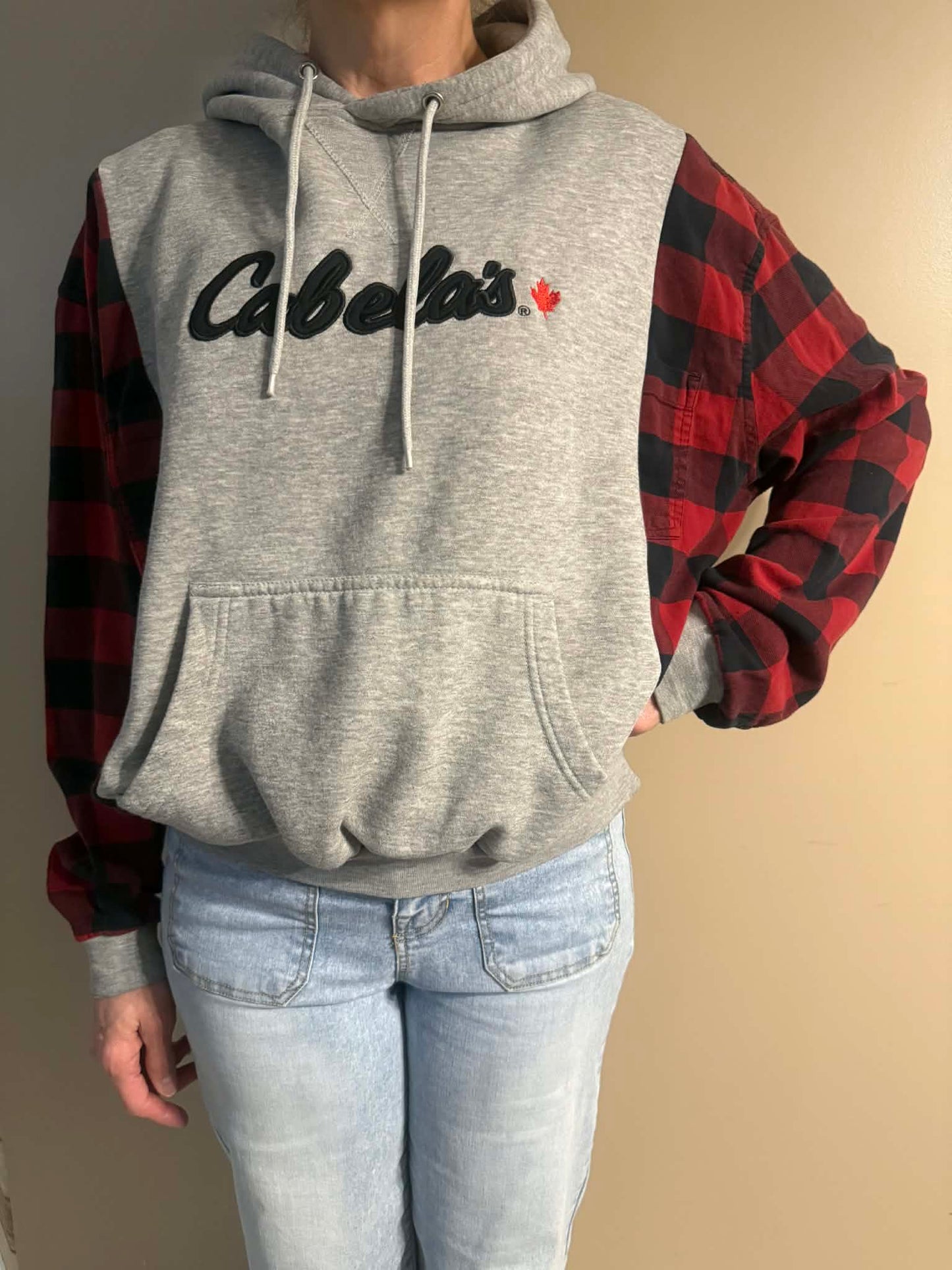 Upcycled Hoodie / Sweatshirt - Cabela's (Large)
