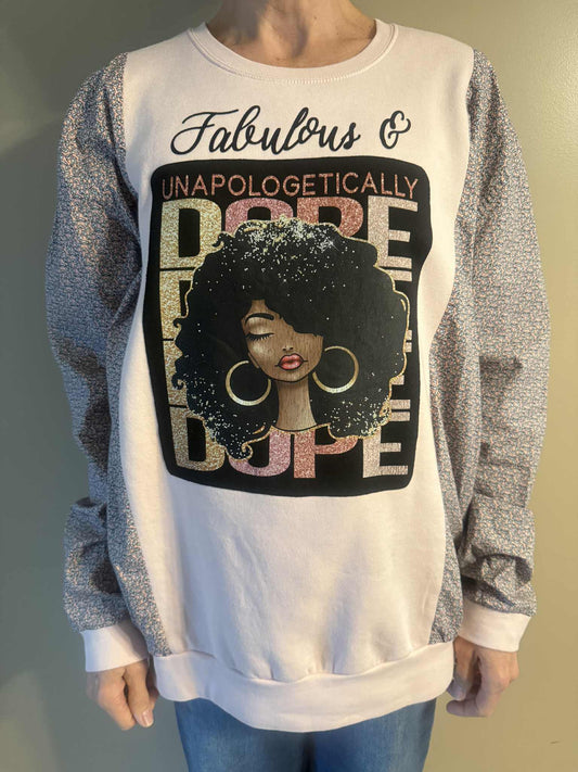 Upcycled Hoodie / Sweatshirt -  Dope (2XL)