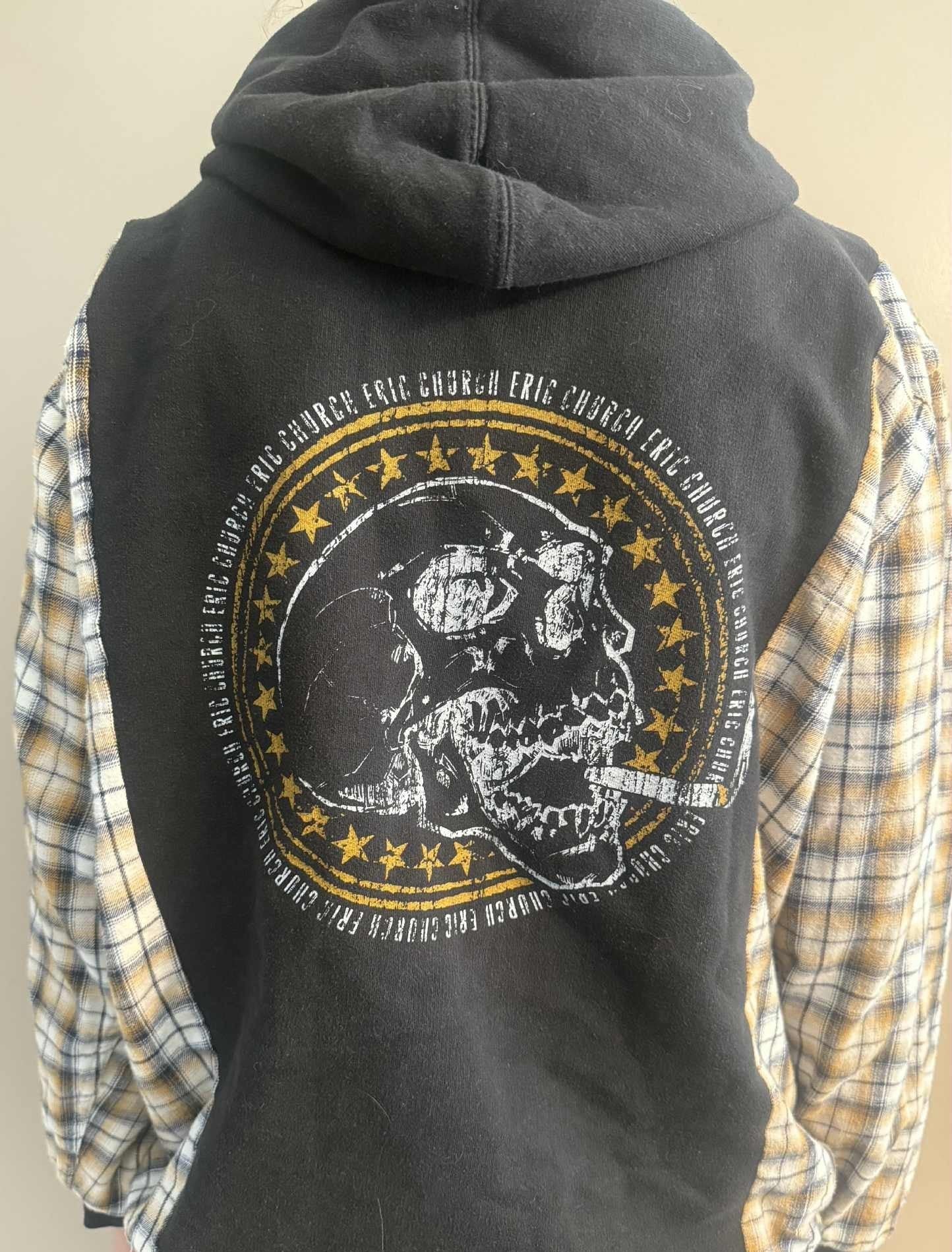 Upcycled Hoodie / Sweatshirt - Eric Church (Large)