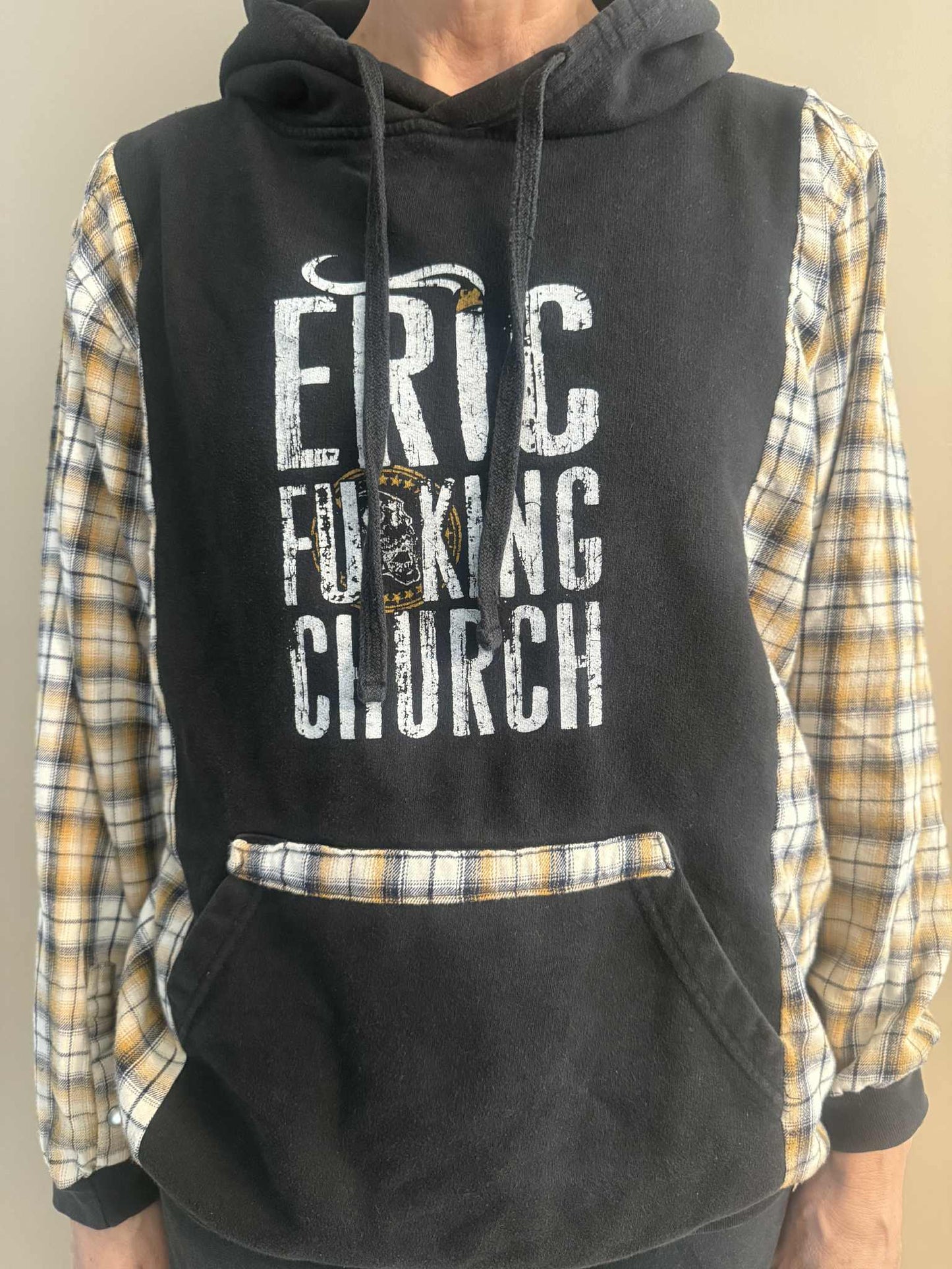 Upcycled Hoodie / Sweatshirt - Eric Church (Large)