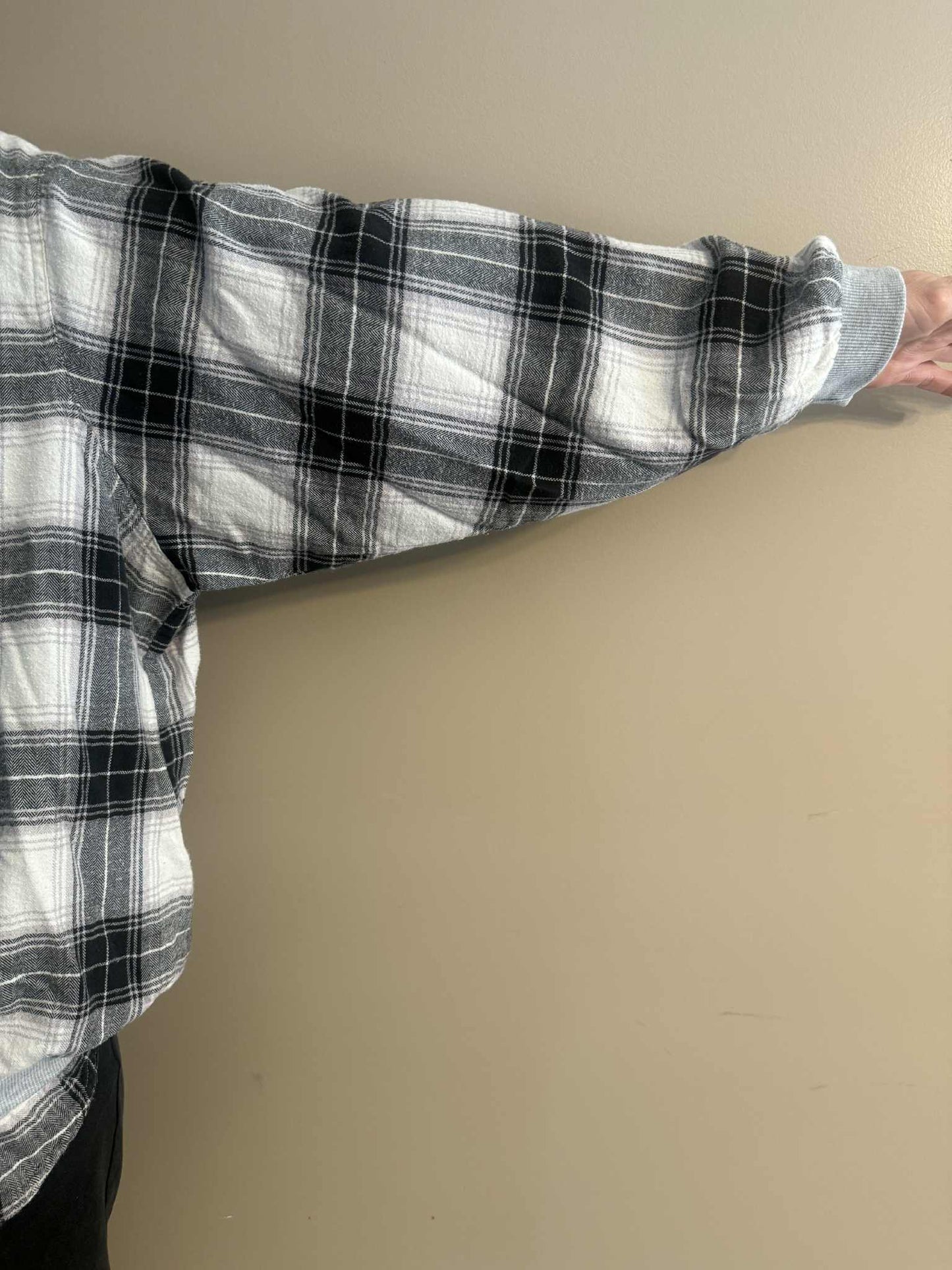Upcycled Hoodie / Sweatshirt - Grey Heart (XL)