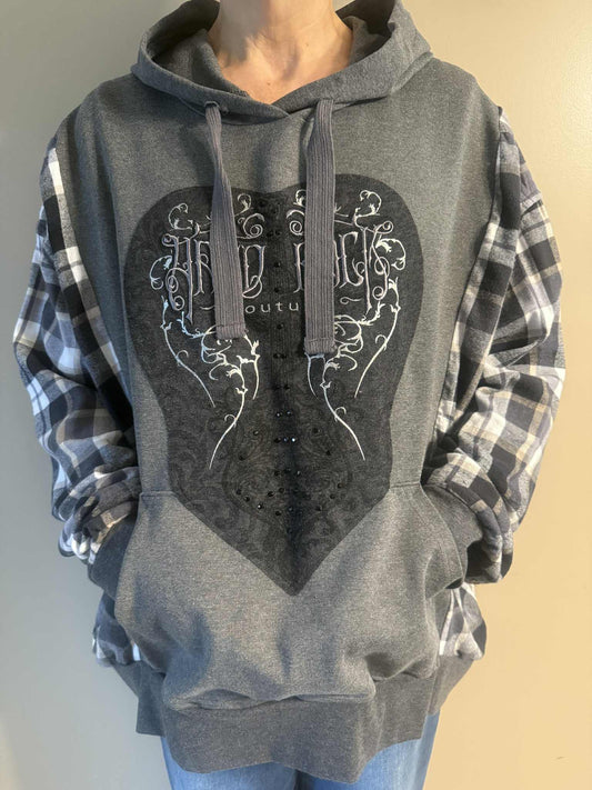 Upcycled Hoodie / Sweatshirt - Hard Rock Cafe (3XL)