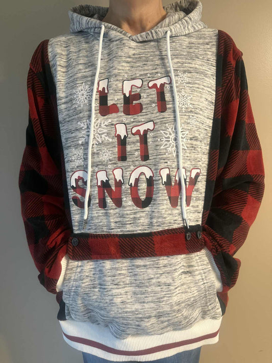 Upcycled Sweatshirt - Let it Snow (2XL)