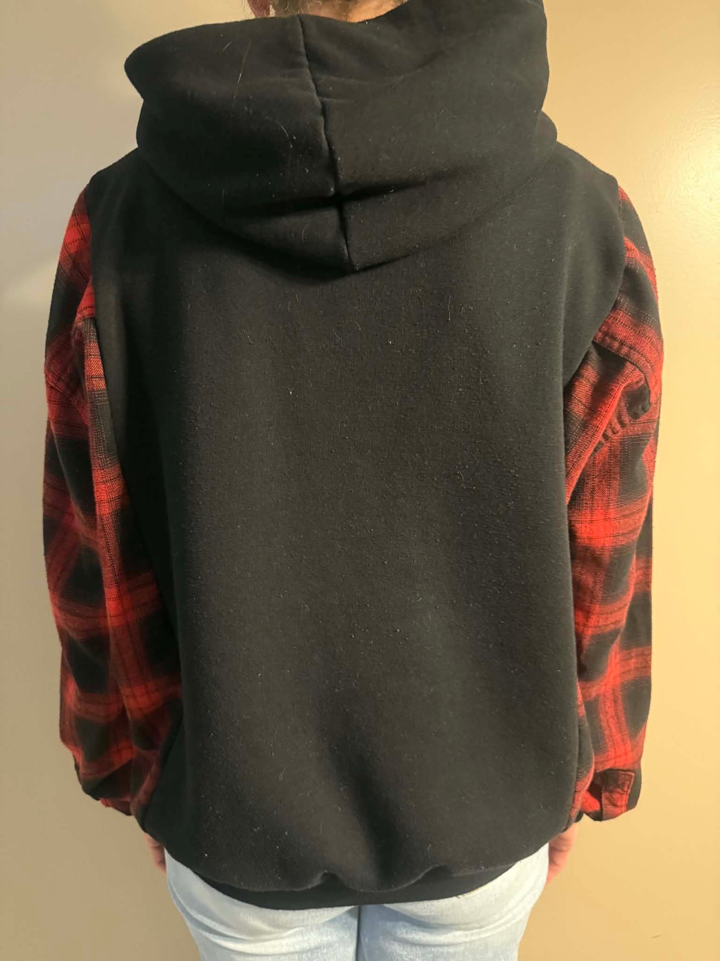 Upcycled Hoodie / Sweatshirt - Mickey with Ears (XL)