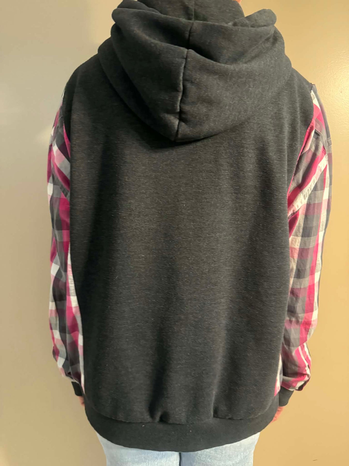 Upcycled Hoodie / Sweatshirt - Shop Til You Drop (XL)